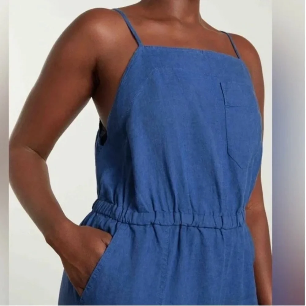 Everlane 100% Linen Shoestring Jumpsuit Size Medium